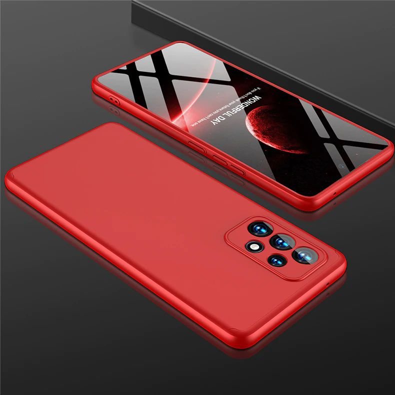Funda Samsung Galaxy A53 5G 360 GKK Roja. Compatible cristales