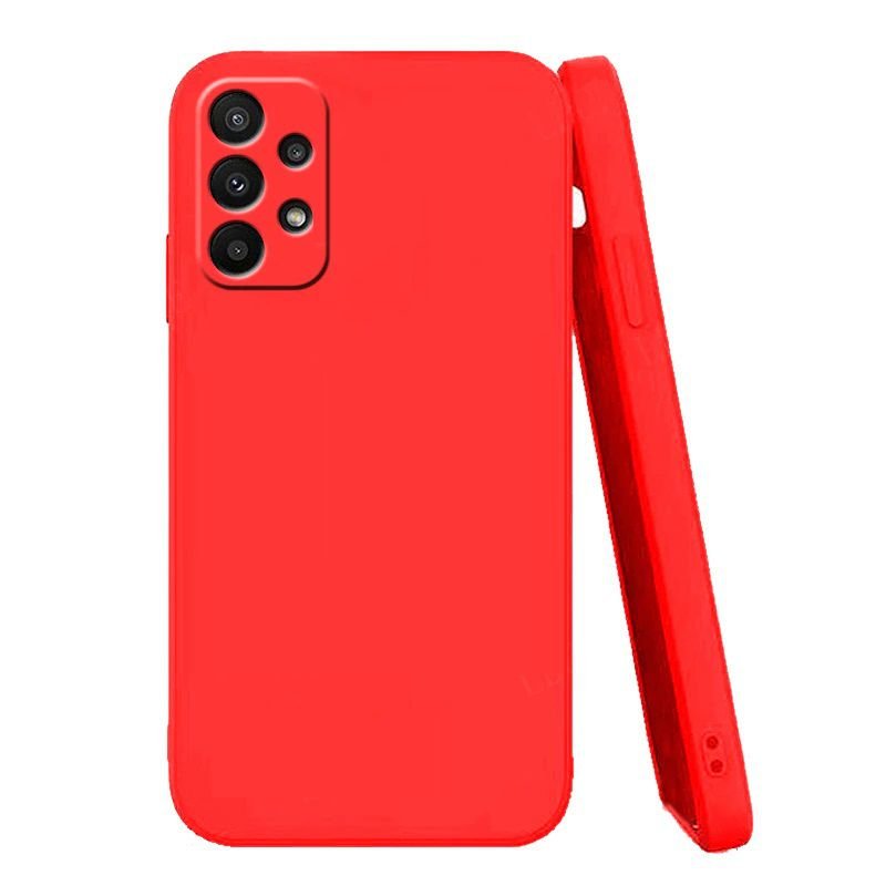 Funda Samsung Galaxy A53 silicona liquida sedosa roja