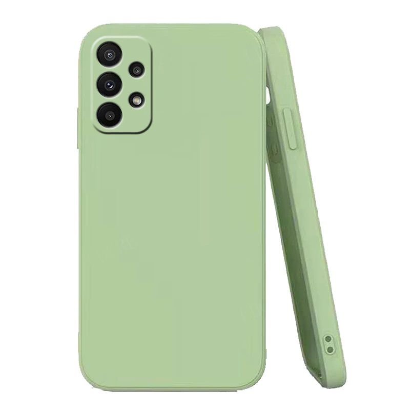 Funda Samsung Galaxy A53 silicona liquida sedosa verde