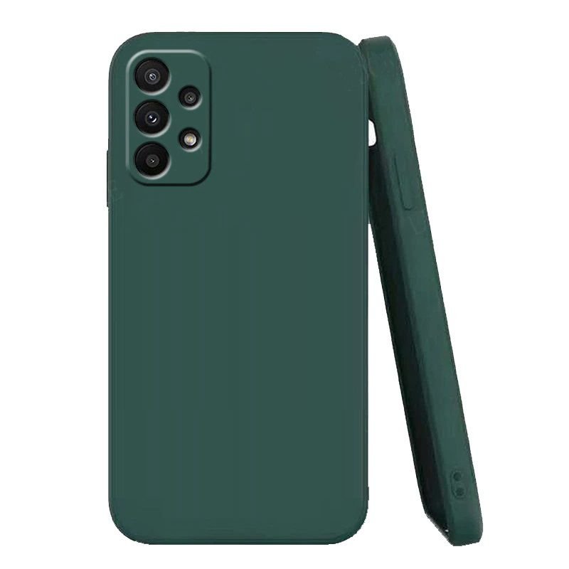 Funda Samsung Galaxy A53 silicona liquida sedosa oliva