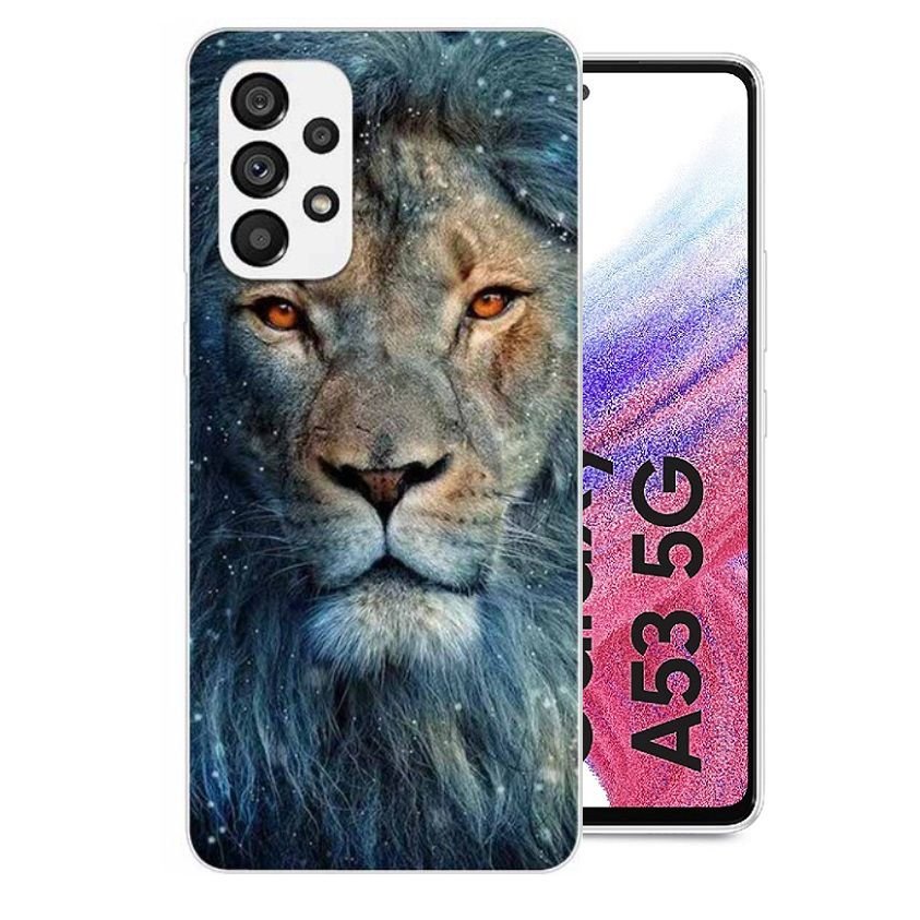 Funda Samsung Galaxy A53 5G silicona Leon Majestuoso