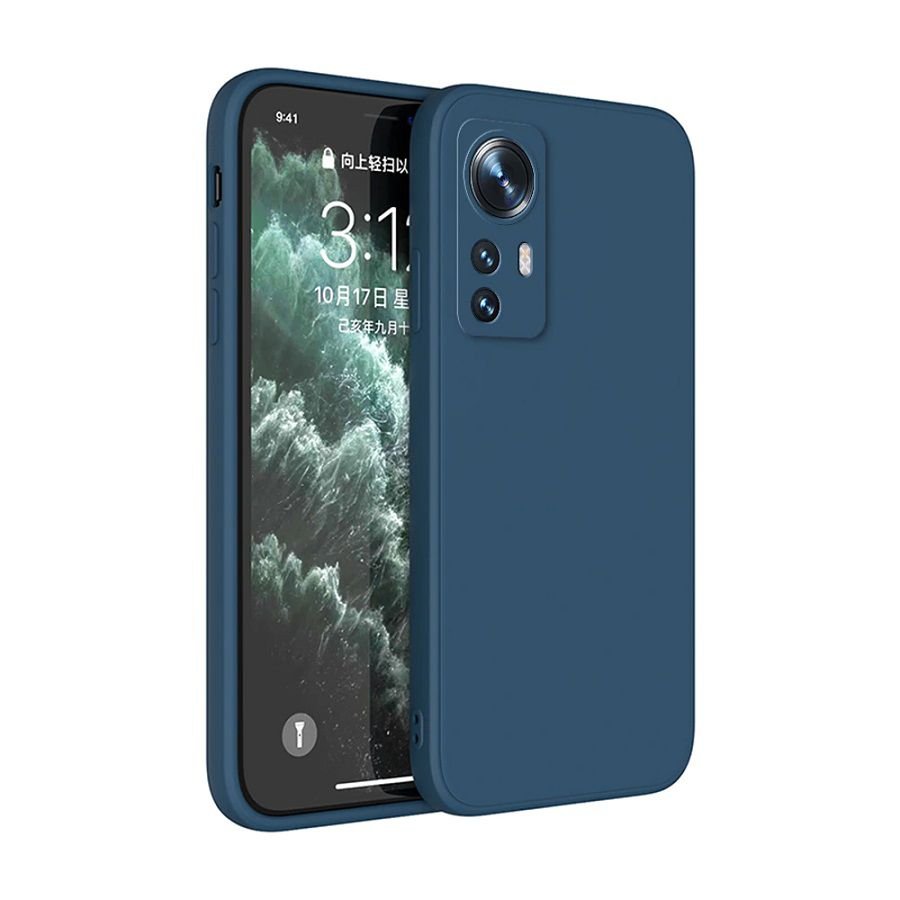 Funda Xiaomi 12T y Pro Silicona Liquida azul