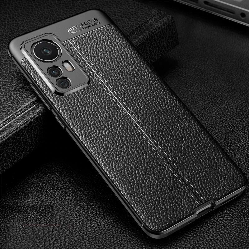 Funda Xiaomi 12T y Pro Silicona Cuero negra