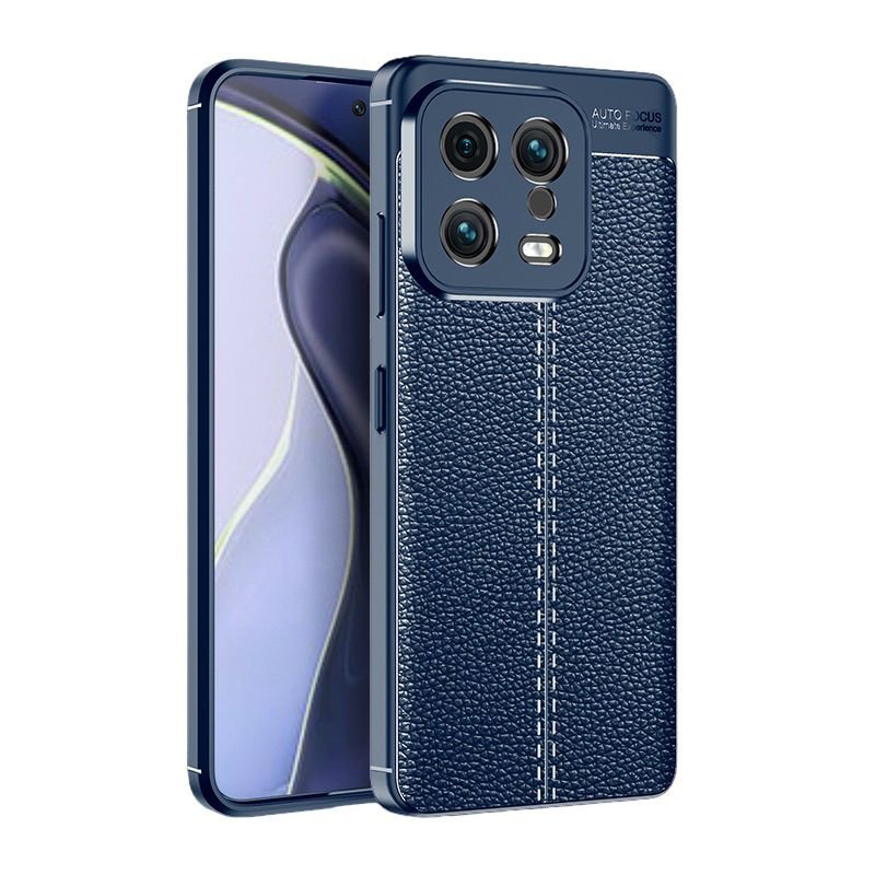 Funda Xiaomi 13 y Pro Gel Cuero texturada Azul