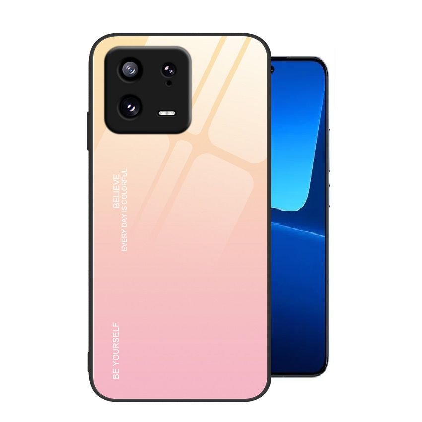 Carcasa Xiaomi 13 y Pro Trasera Cristal templado Amarilla