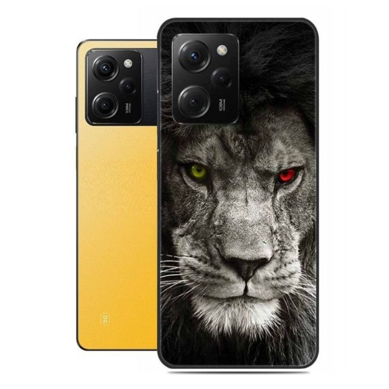 Funda Poco X5 Pro 5G Gel Dibujo Leon
