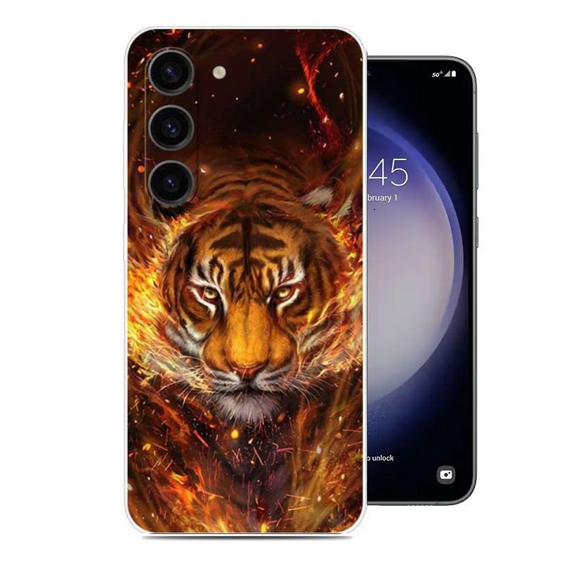 Funda Samsung Galaxy S23 o S23 Plus Dibujo Tigre