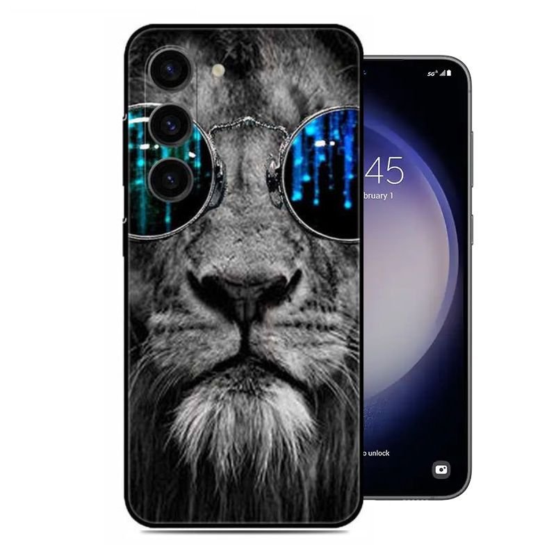 Funda Samsung Galaxy S23 o S23 Plus Dibujo Leon