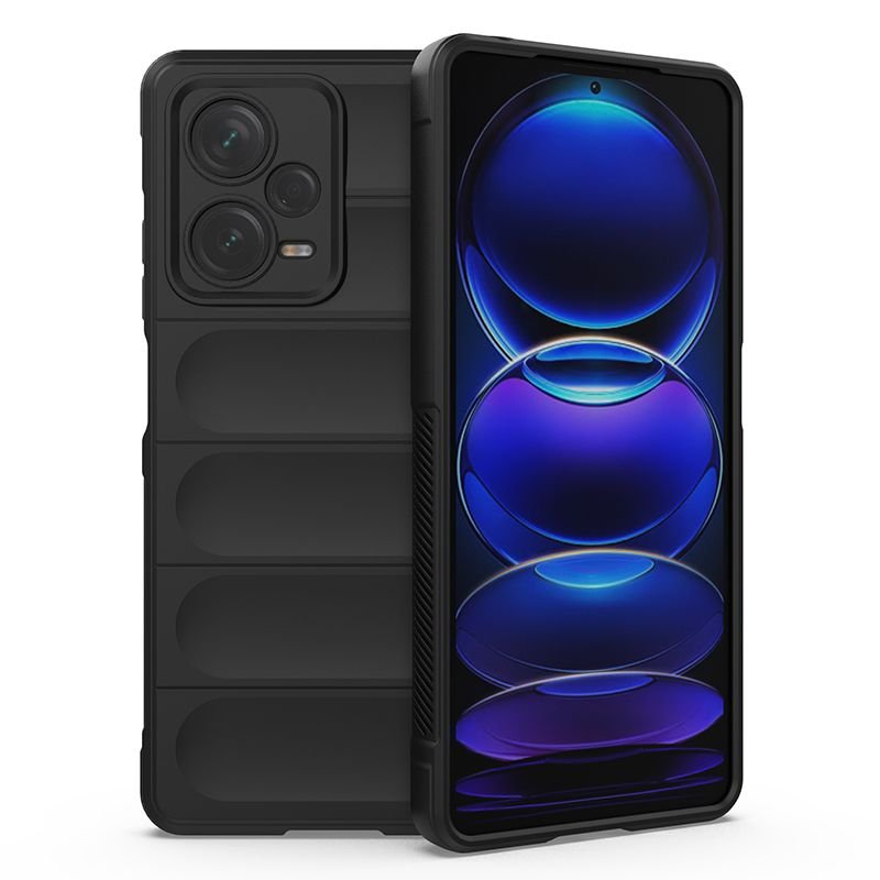 Funda Redmi note 12 Pro Silicona Bubblegum Negra