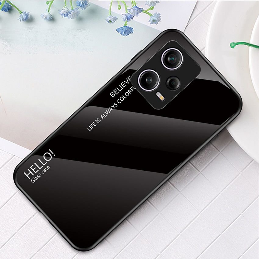 Funda Xiaomi Redmi Note 12 Pro 5G Tpu Trasera Cristal negra