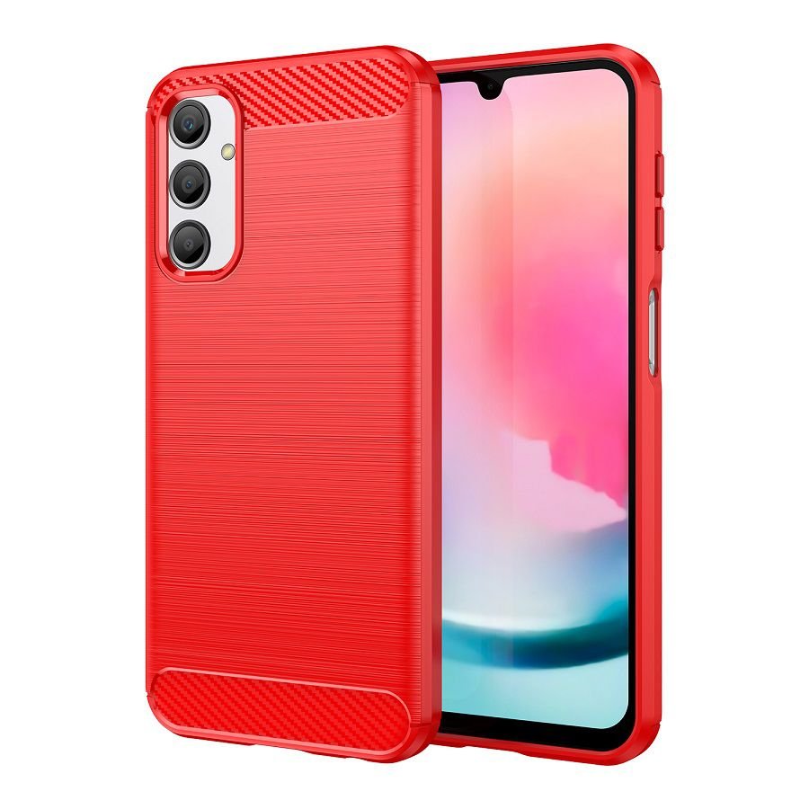 Funda Samsung Galaxy A54 5G Tpu Cepillada 3D Roja