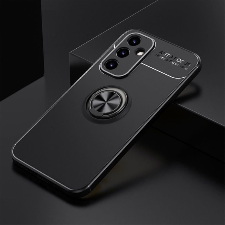 Funda Samsung Galaxy A54 silicona Anilla imantada Negra