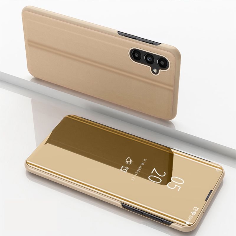 Funda Libro Ventana Translucida Samsung Galaxy A54 Dorada