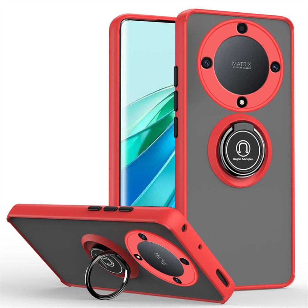 Funda Honor magic5 Lite Magnetica Hybrida Roja