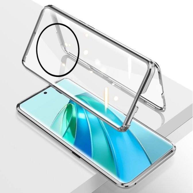 Funda Cubretodo Honor Magic5 Lite Aluminio Plateada