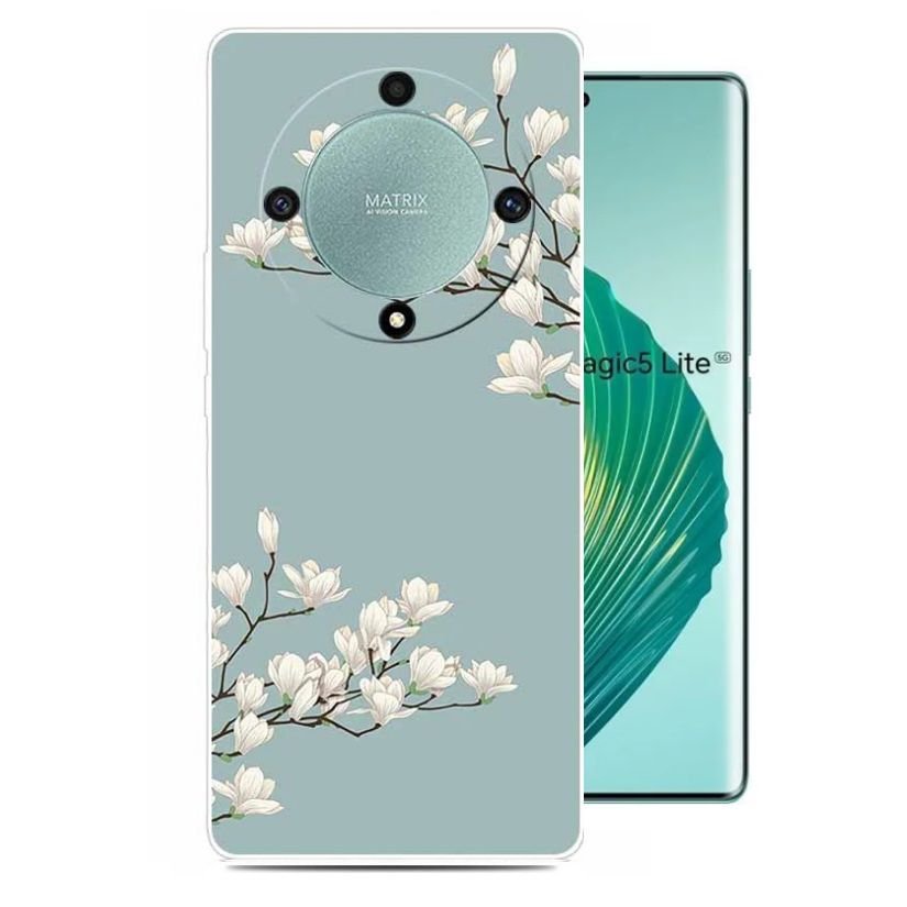 Funda Honor Magic5 Lite Gel Dibujo Blossom
