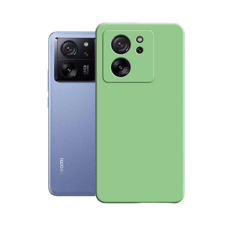 Funda Xiaomi 13T y Pro silicona verde transparente