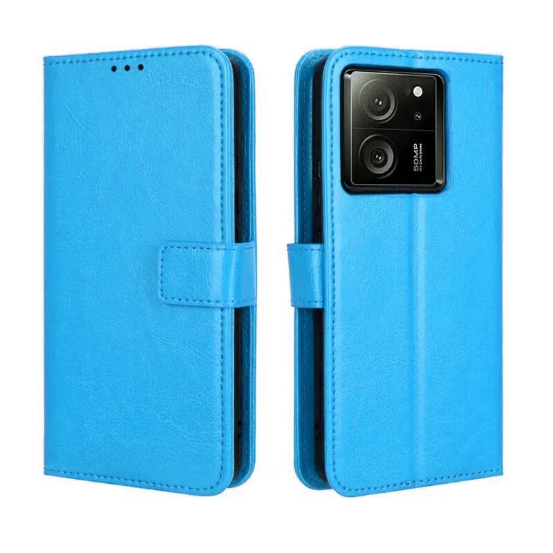 Funda Libro Xiaomi 13T y Pro Soporte Turquesa