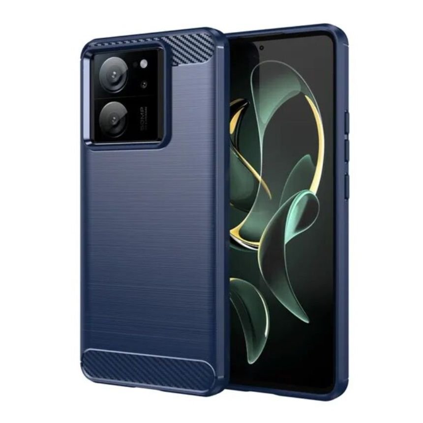 Funda Xiaomi 13T y Pro Gel Cepillada texturada Azul
