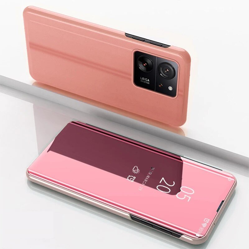 Funda con tapa Xiaomi 13T y Pro Espejo Rosa
