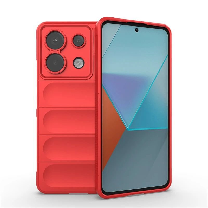 Funda Xiaomi Redmi Note 13 4G o 5G Silicona Bubblegum roja