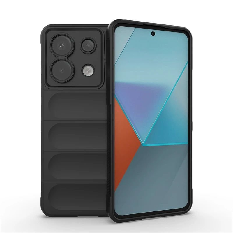 Funda Xiaomi Redmi Note 13 4G o 5G Silicona Bubblegum Negra