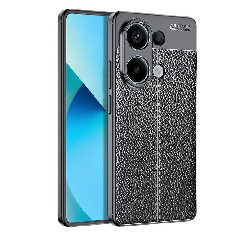 Funda Xiaomi Redmi Note 13 4G o 5G TPU Cuero Negra
