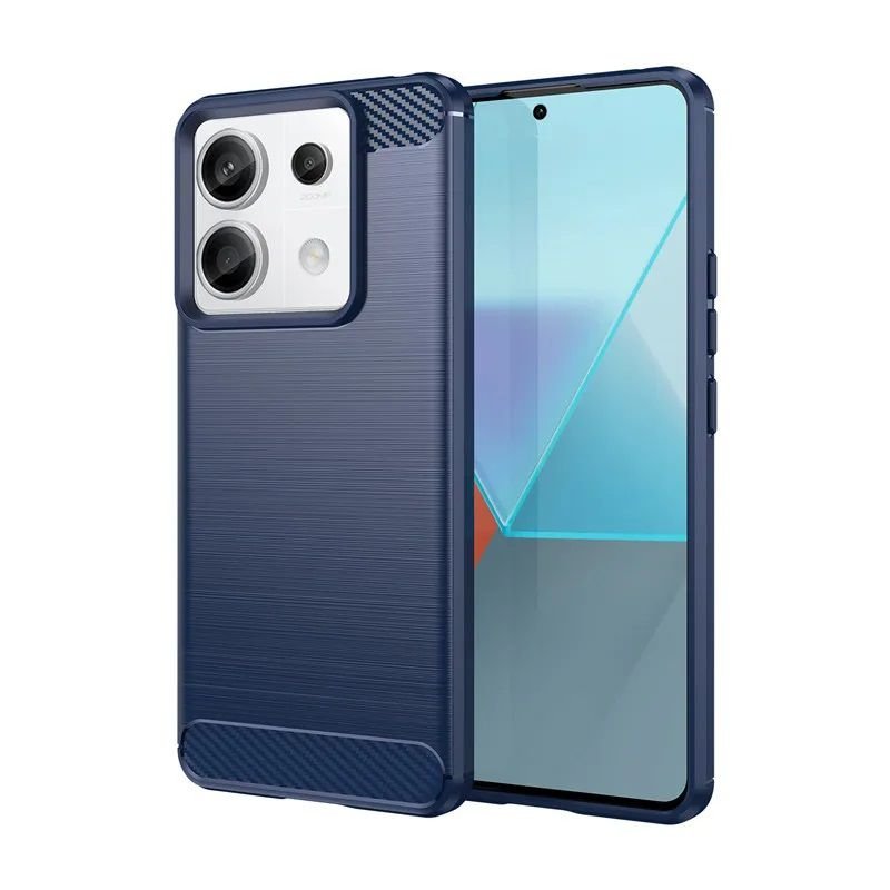 Funda Xiaomi Redmi Note 13 4G o 5G TPU Cepillada Navy