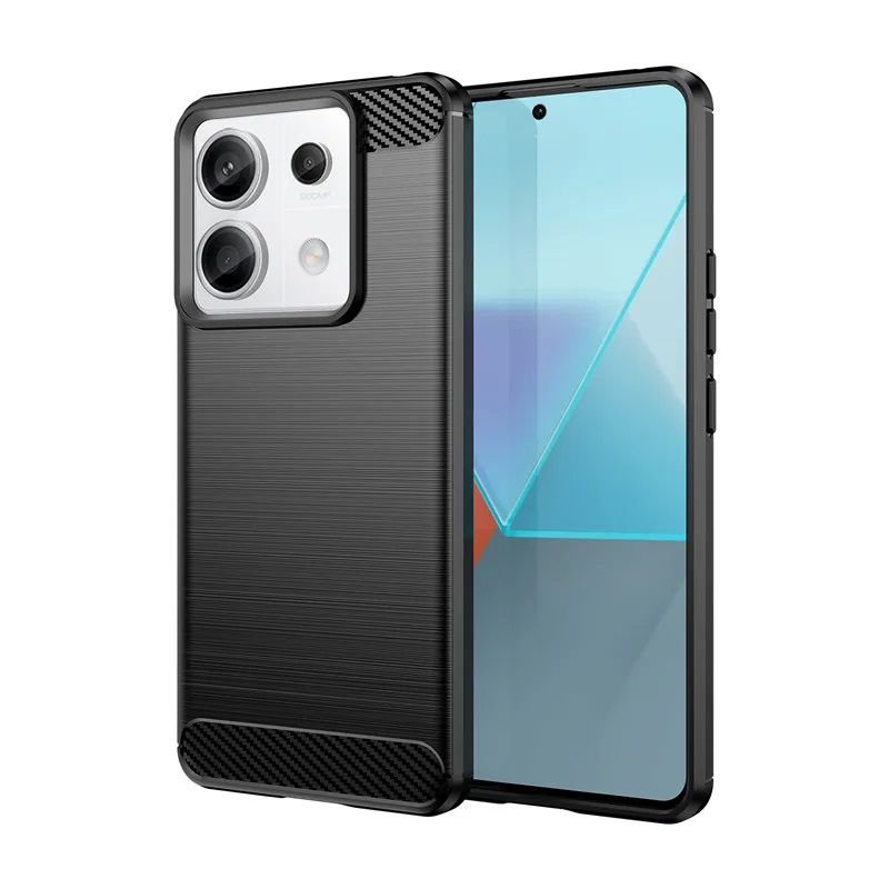 Funda Xiaomi Redmi Note 13 4G o 5G TPU Cepillada Negro
