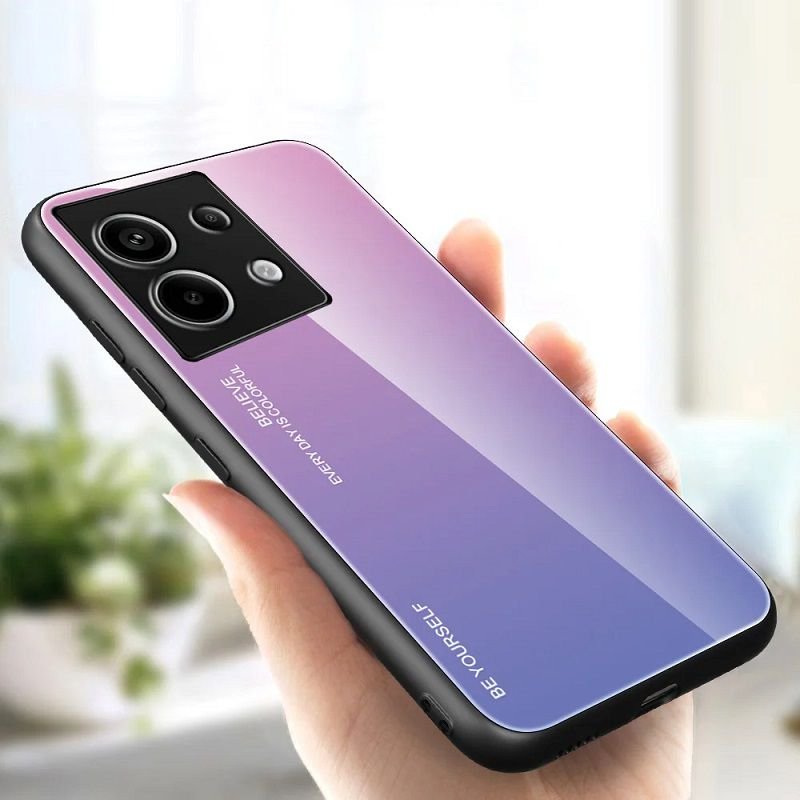 Carcasa Xiaomi Redmi Note 13 4G o 5G Trasera Cristal templado rosa