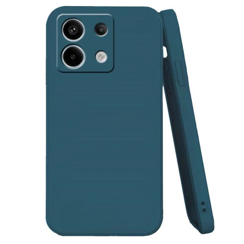 Funda silicona Redmi note 13 4G o 5G con tacto sedoso azul