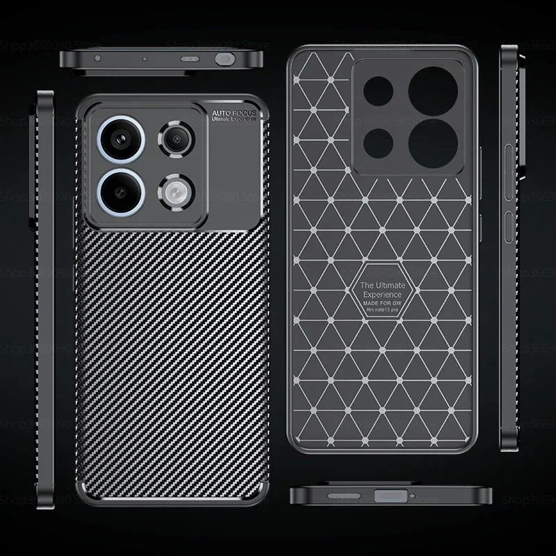 Funda Xiaomi Redmi Note 13 4G o 5G Carbonix flexible detalle