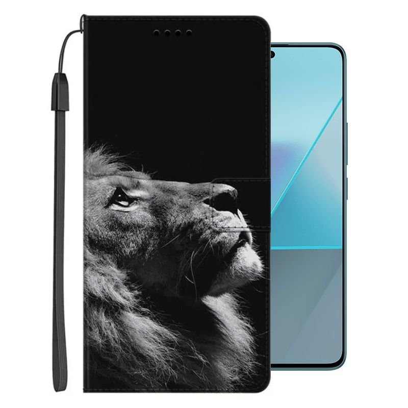 Funda Libro Xiaomi Redmi Note 13 4G o 5G Soporte Leon