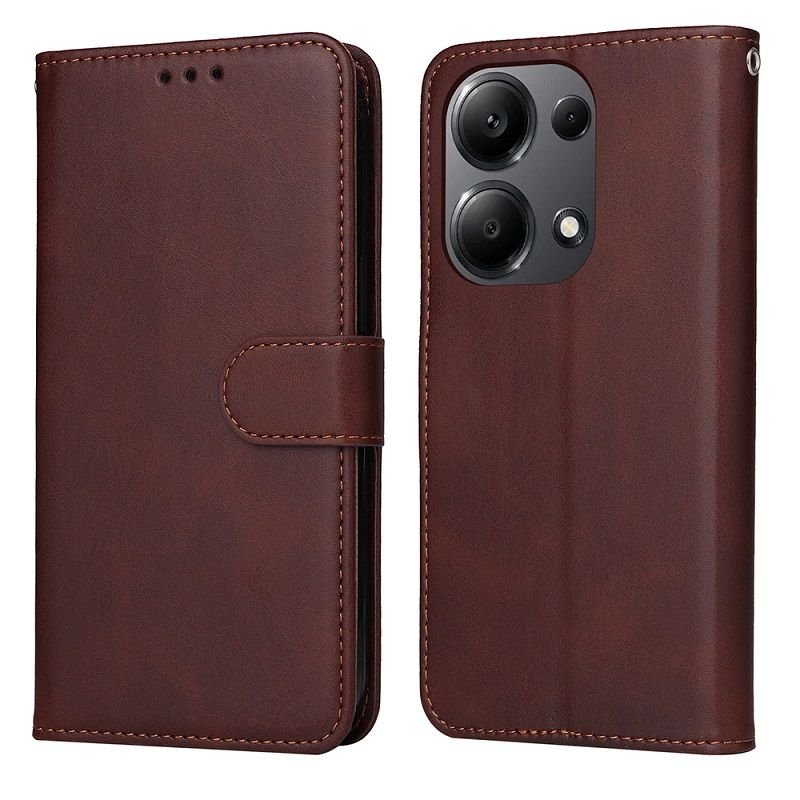 Funda Xiaomi Redmi Note 13 4G o 5G libro Marrón
