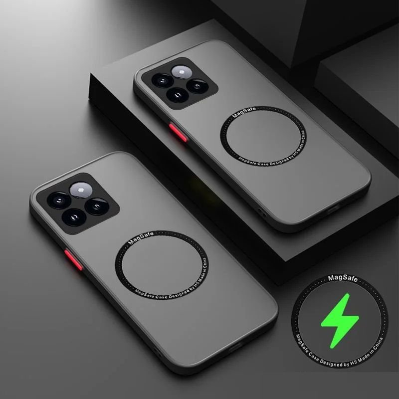 Carcasa Xiaomi 14 dual Bi-Negra Magnetica