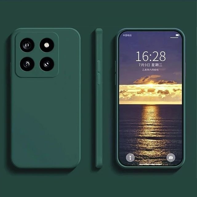 Carcasa Xiaomi 14 Suave Mate Esmeralda