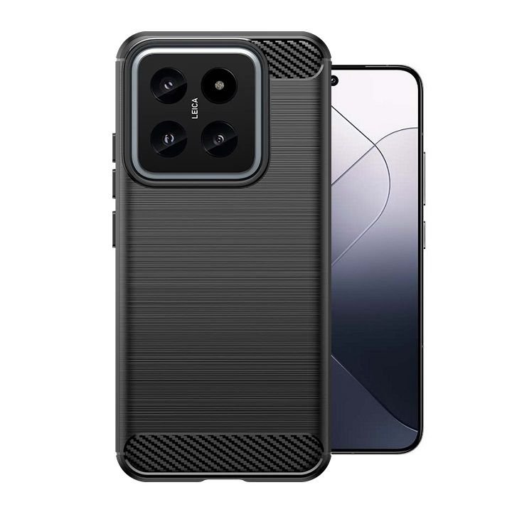 Funda Xiaomi 14 TPU Textura Carbono Negra