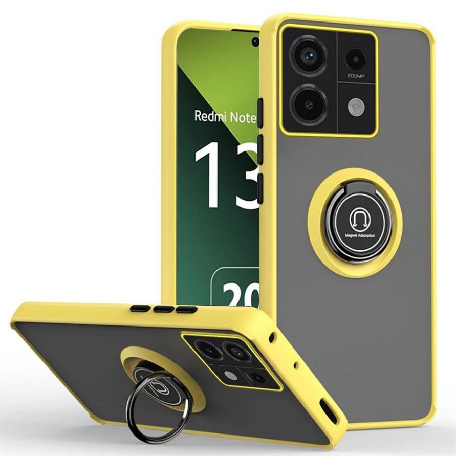 Funda Xiaomi Redmi Note 13 4G o 5G Acrilica Magnetica Amarilla