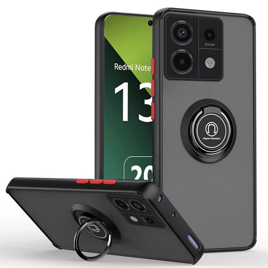 Funda Xiaomi Redmi Note 13 4G o 5G Acrilica Magnetica Negra