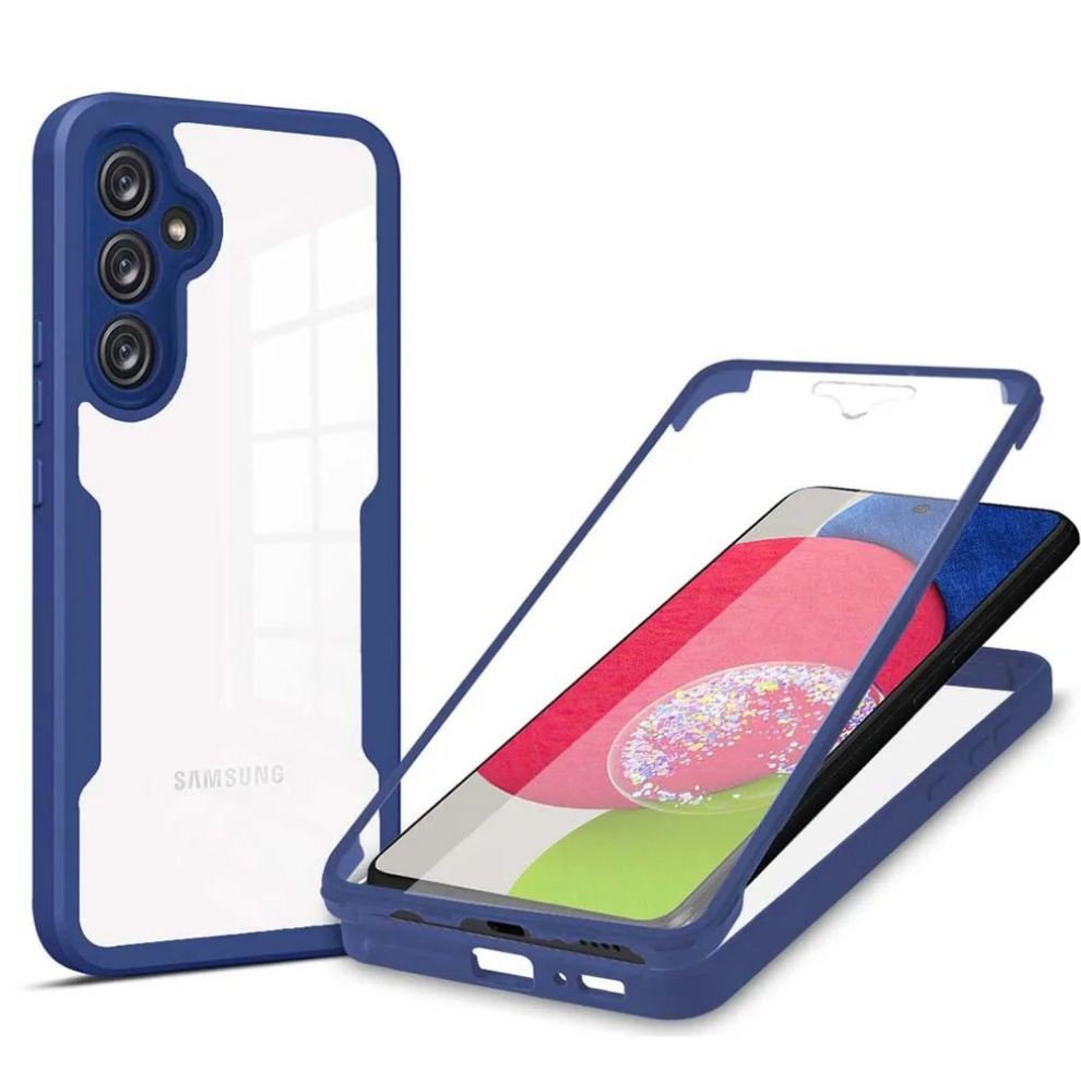 Carcasa completa Samsung Galaxy A55 flexible Azul