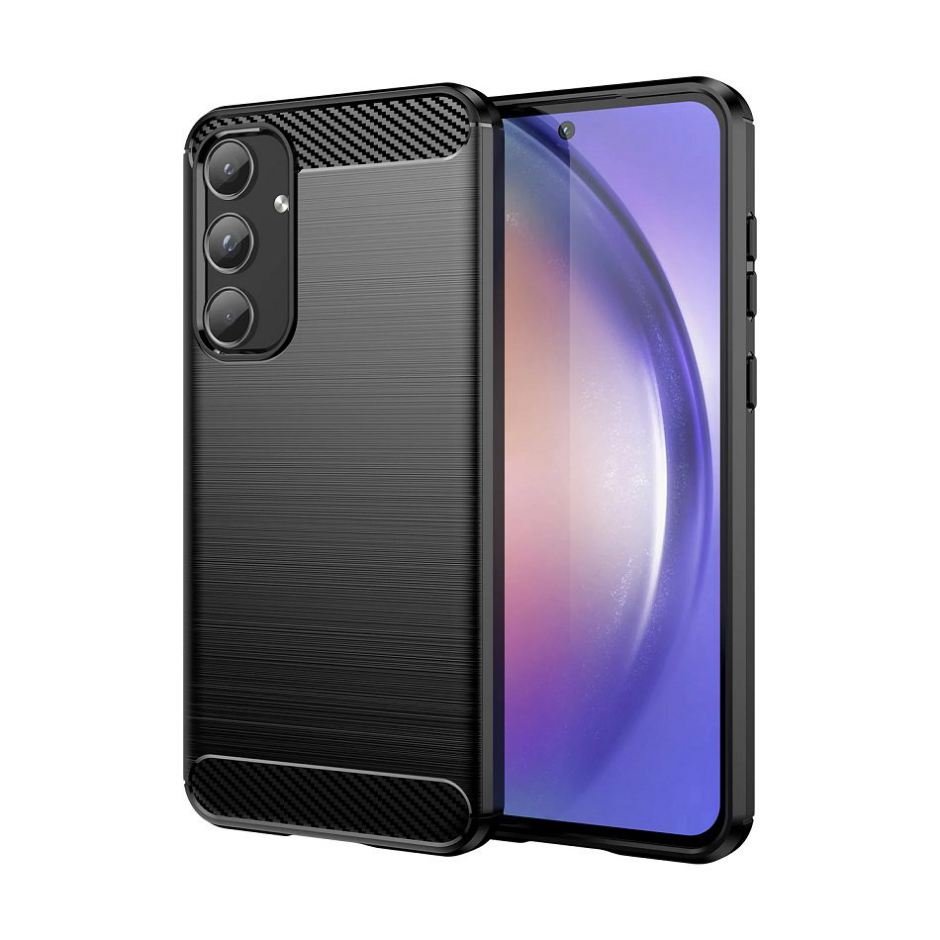 Funda Samsung Galaxy A55 5G Tpu Cepillada 3D Negra