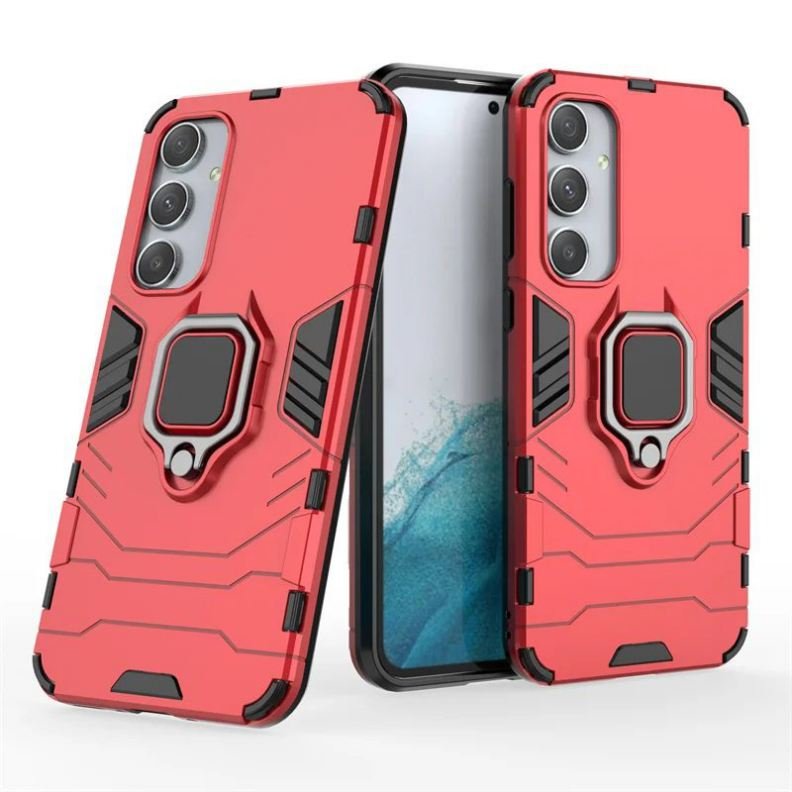 Funda Samsung Galaxy A55 5G anti golpes Resistante con anilla Roja