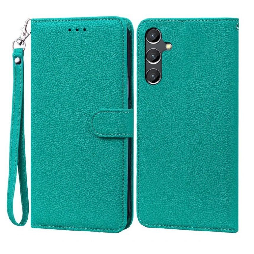 Funda Libro Samsung Galaxy A55 cuero Soporte Turquesa