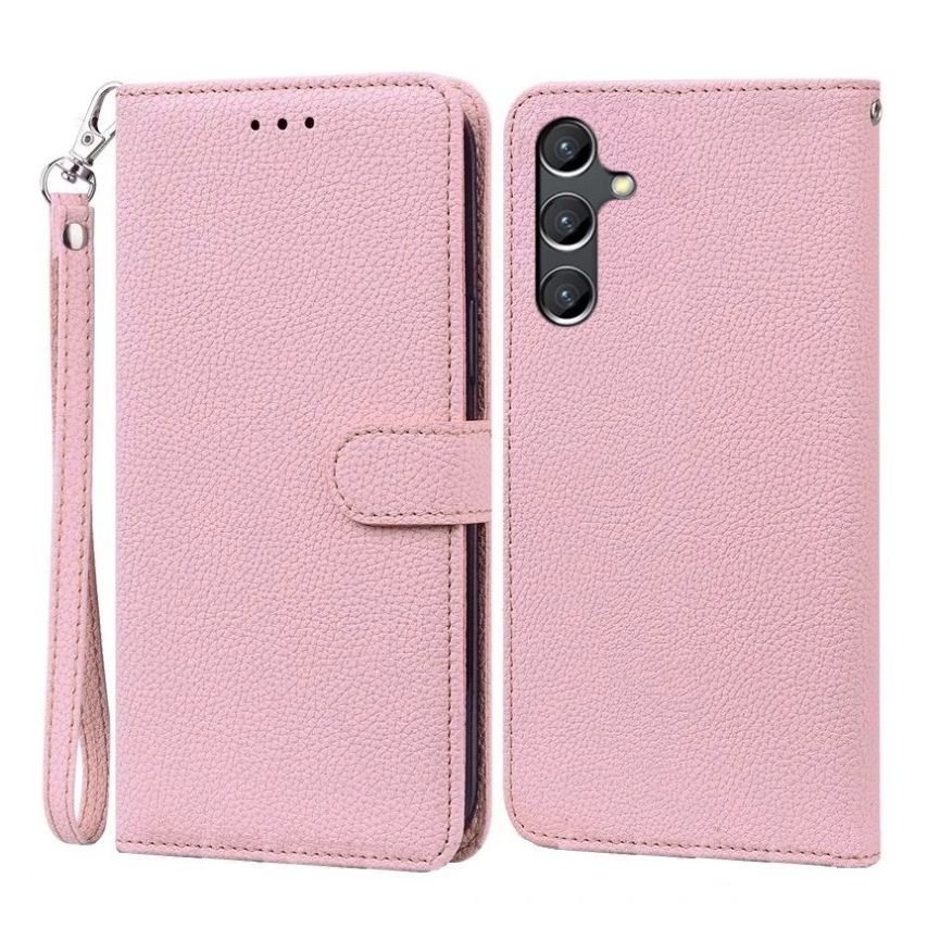 Funda Libro Samsung Galaxy A55 cuero Soporte Rosa