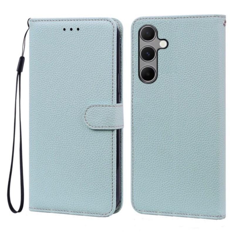 Funda Libro Samsung Galaxy A55 cuero Soporte Azul cielo