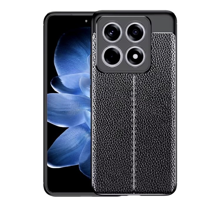 Funda Xiaomi 14T TPU Textura Cuero Negra