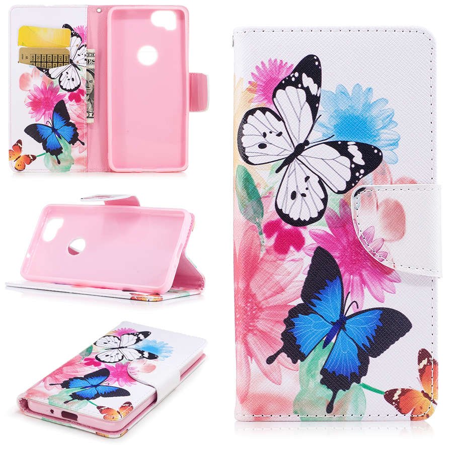 funda libro cuero google pixel 2 xl soporte mariposas