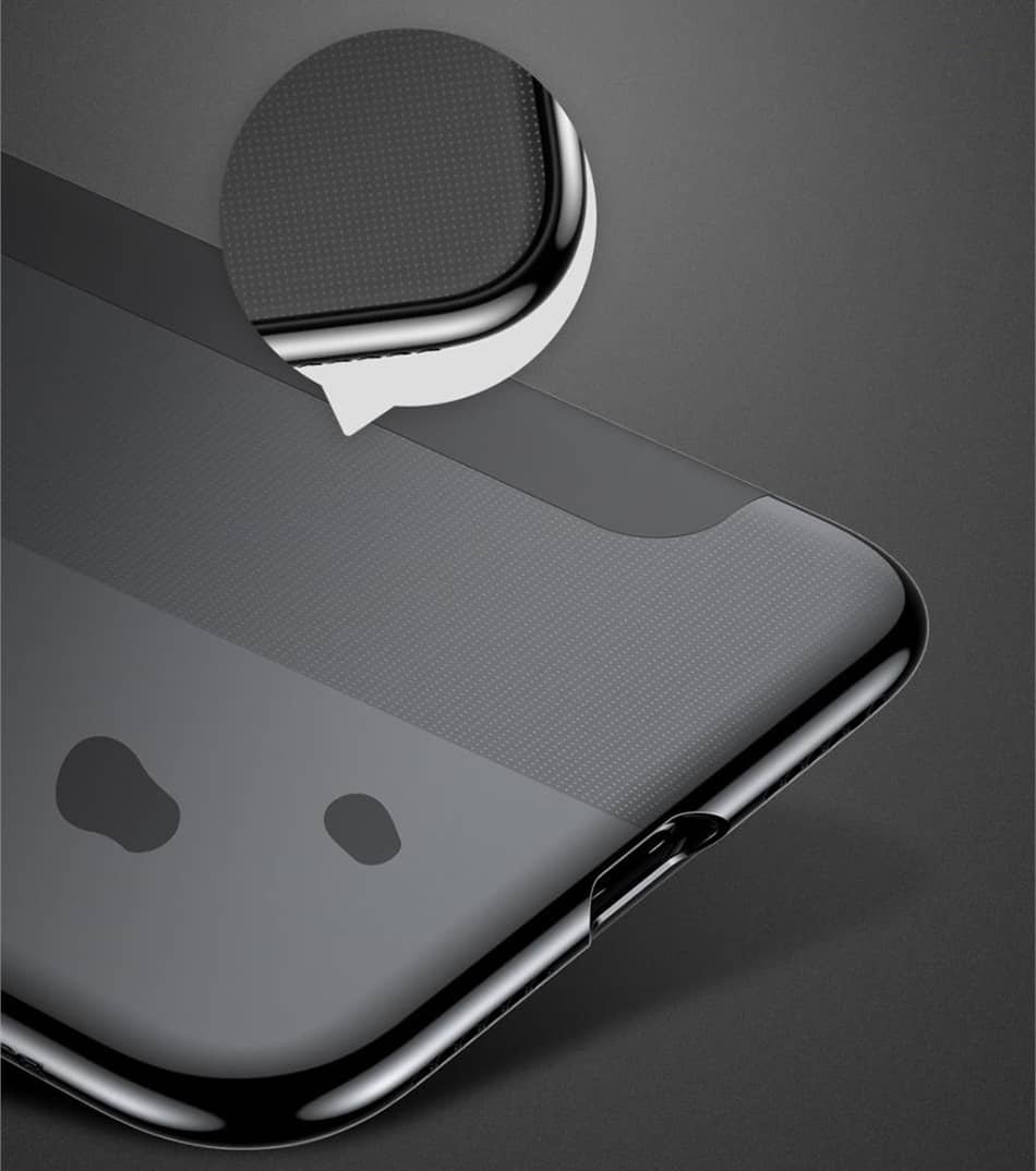 Funda Baseus Iphone X Gel con Cristal Templado.