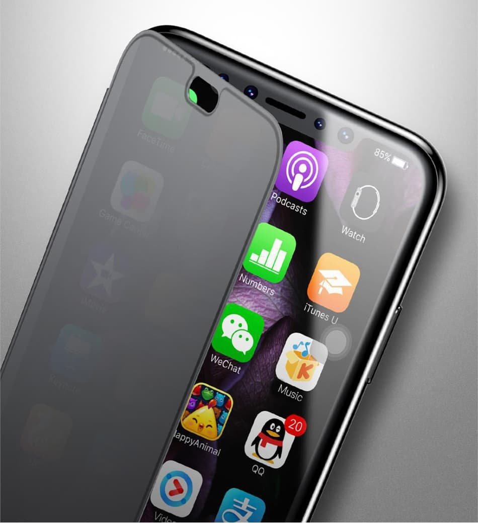 Funda Baseus Iphone X Gel con Cristal Templado.