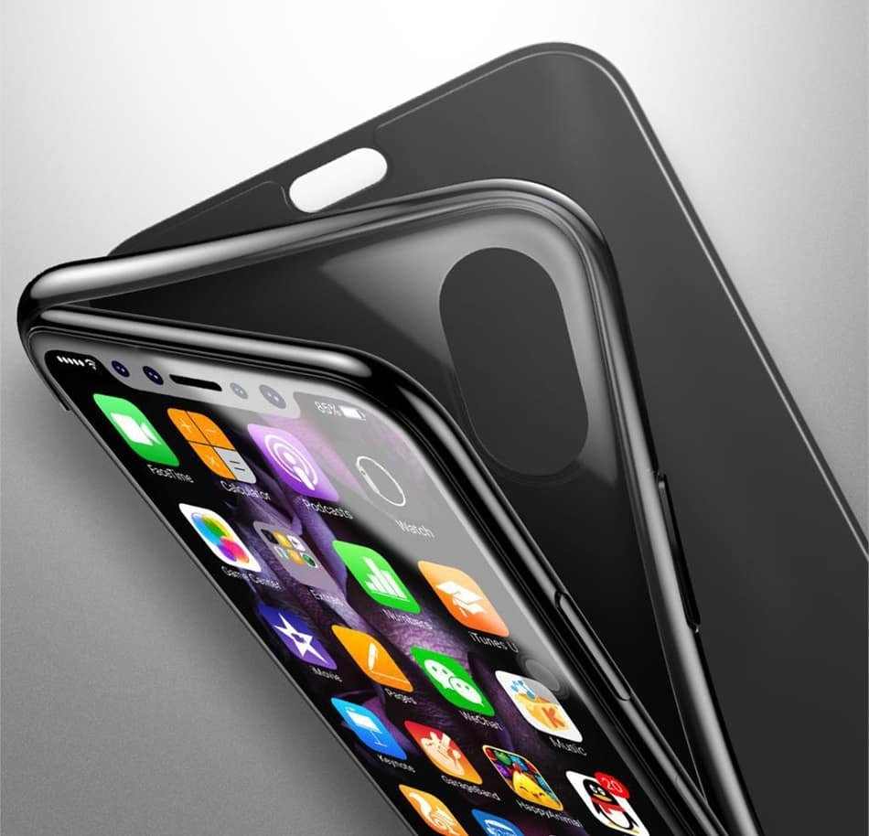 Funda Baseus Iphone X Gel con Cristal Templado.